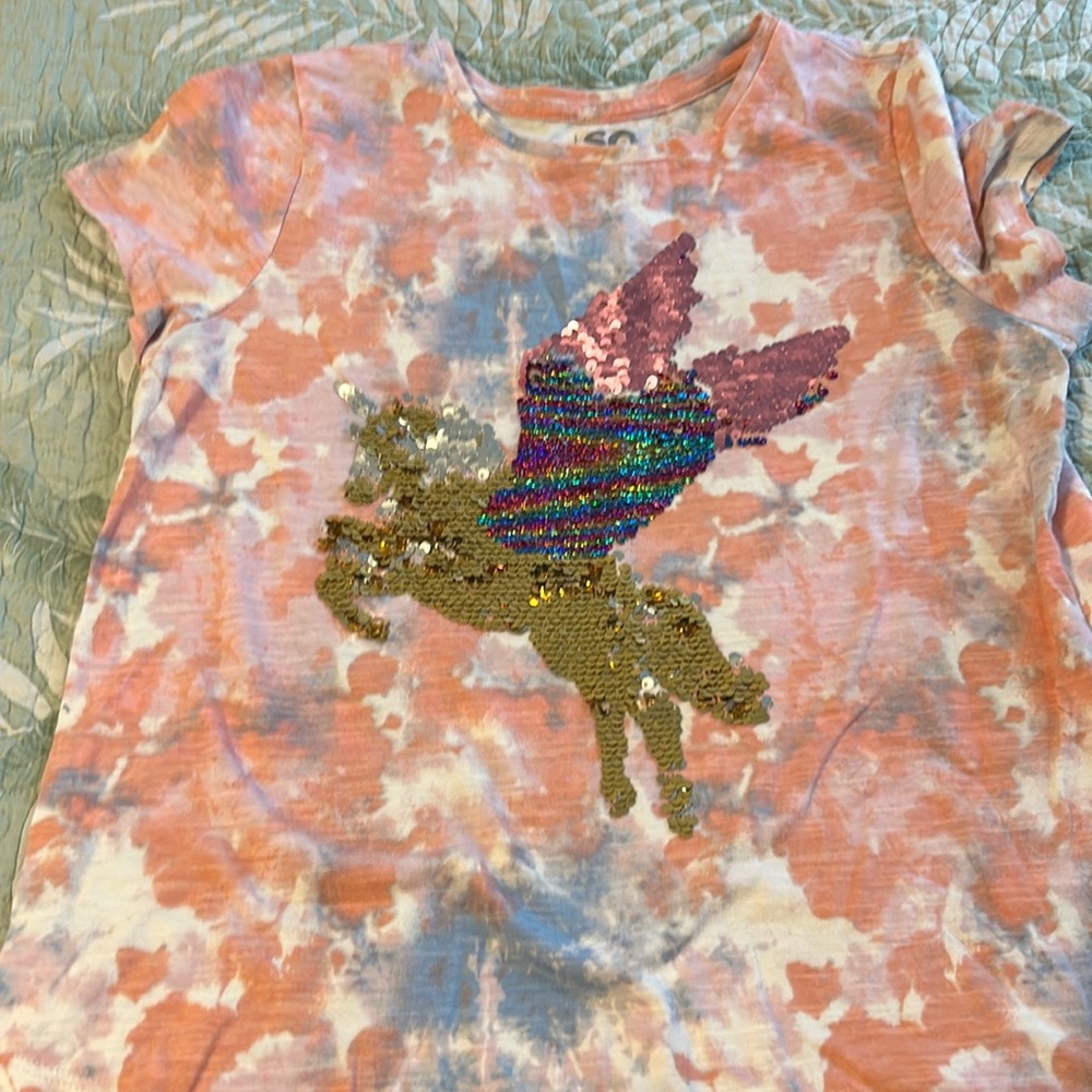 Girls glitter top